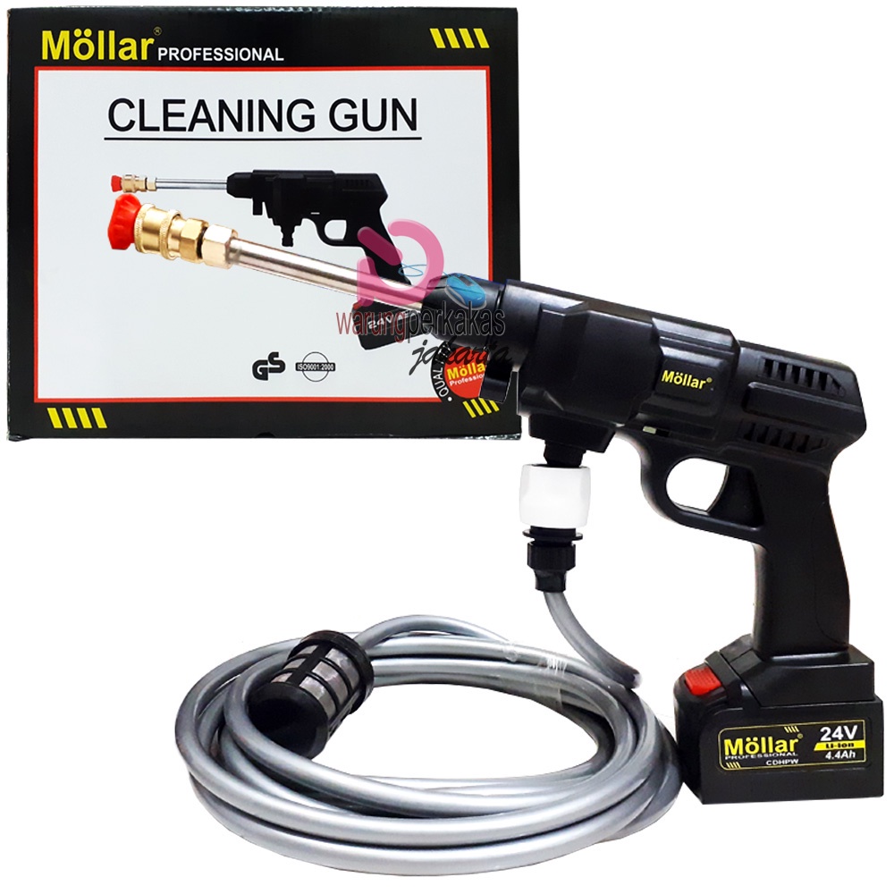 MOLLAR CDHPW2460 Mesin Steam Cuci Mobil Cas Cordless Jet Cleaner