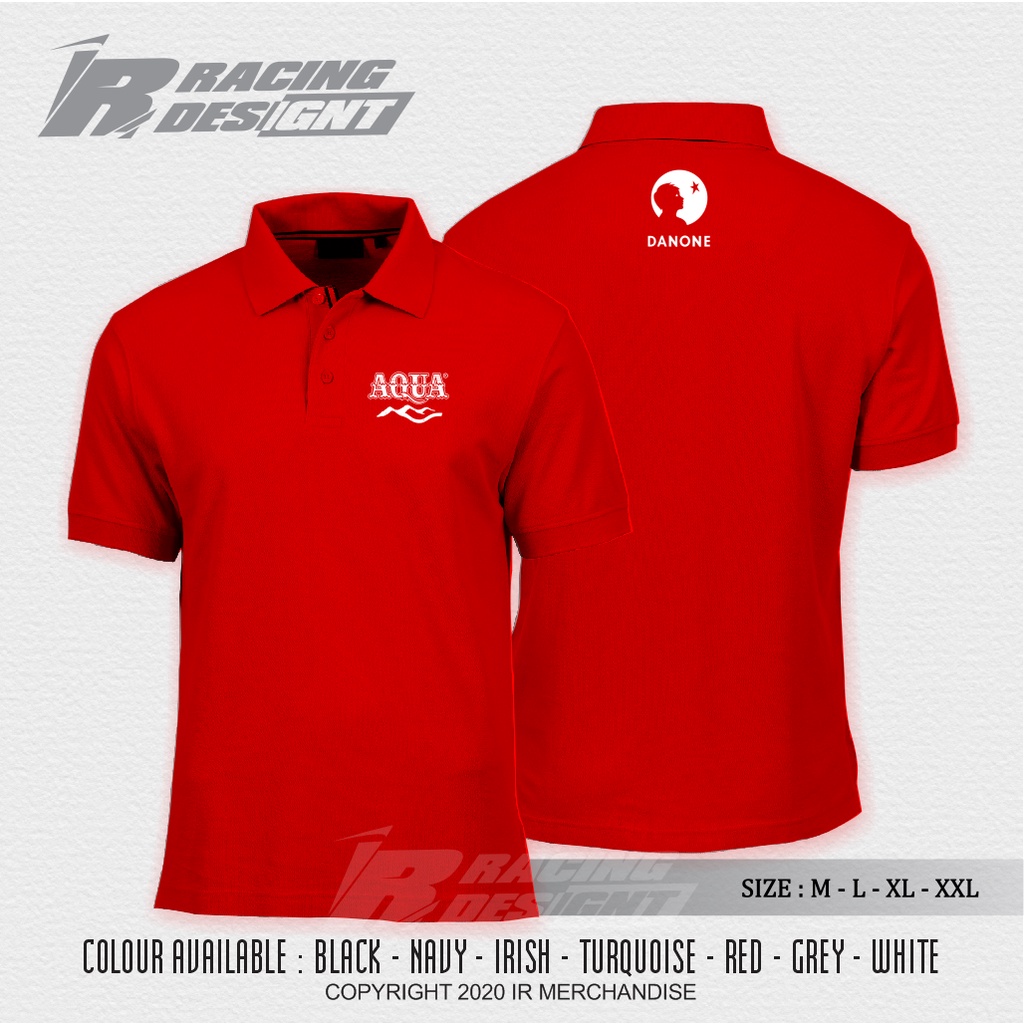 Poloshirt / Kaos Polo Aqua Danone Terbaru Murah Distro - IR MERCHANDISE