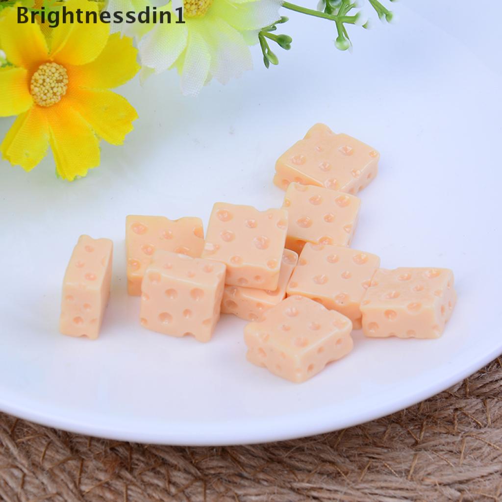10pcs Simulasi Keju 3d Bahan Resin