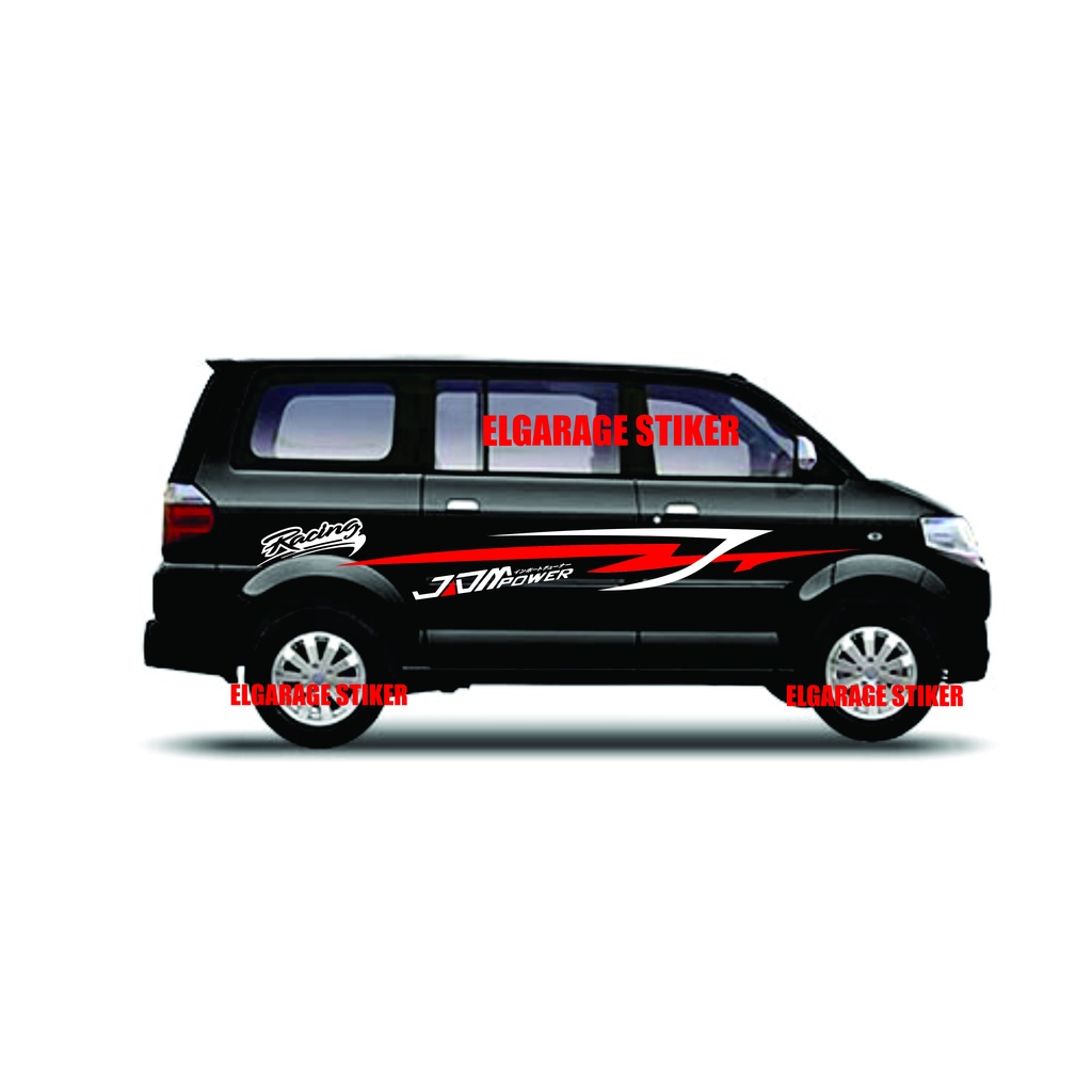 Stiker mobil apv stiker body samping  mobil apv granmax luxio cutting stiker body samping universal