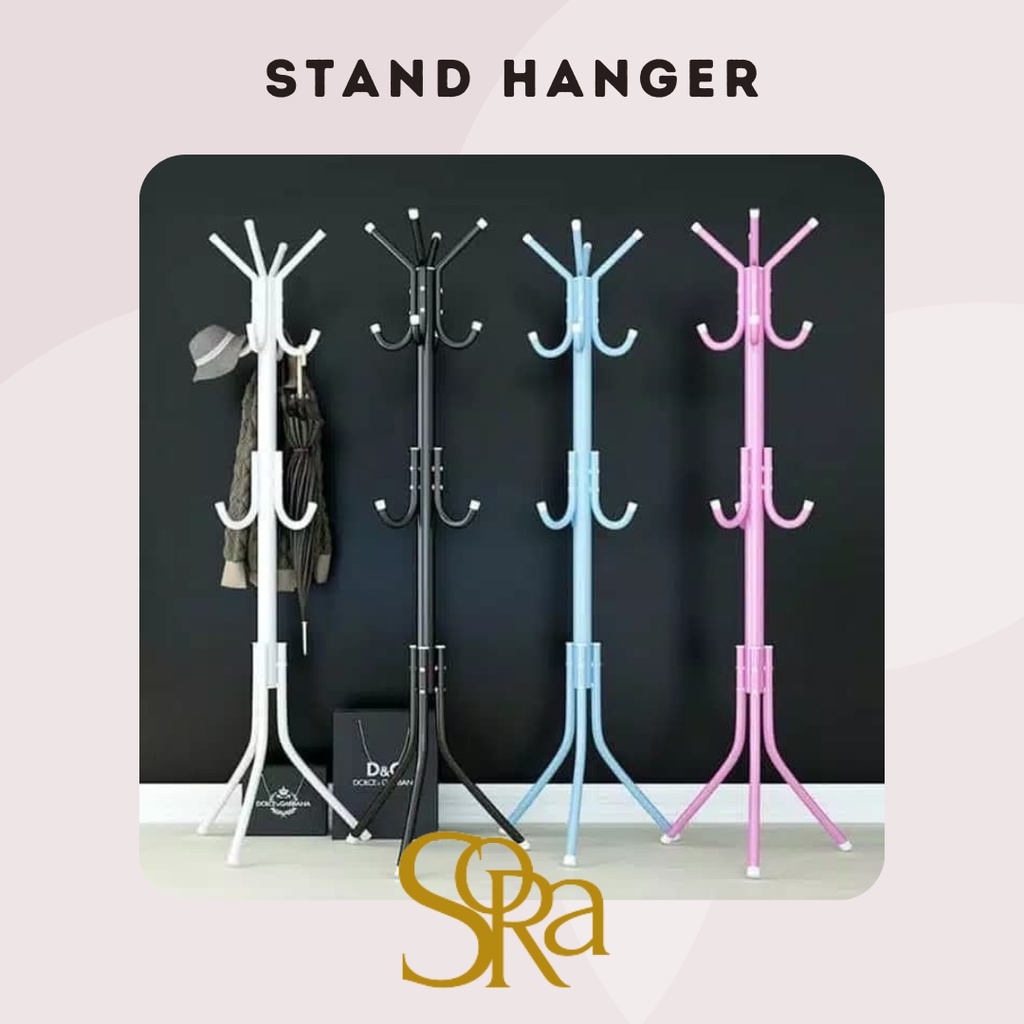 STAND HANGER / GANTUNGAN BAJU / GANTUNGAN TOPI / Gantungan Jaket/Baju,Topi Stand Hanger Multifungsi