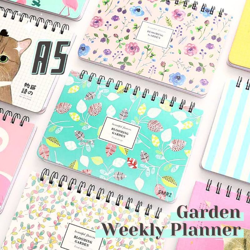 

Spiral Weekly Planner - Garden Edition / Buku Jurnal Rencana Mingguan edisi Kebun Bunga