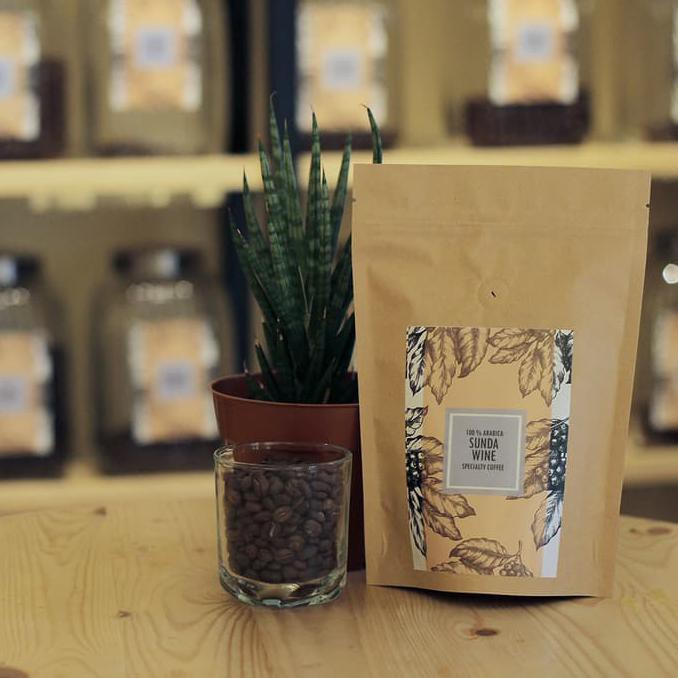 

Kopi Arabika SUNDA WINE NATURAL 250gr Aromanis Biji Bubuk Halokoffi
