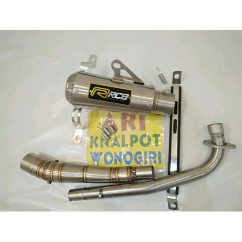knalpot RCB stainless bebek Supra fit Blade kharisma supra smash grand