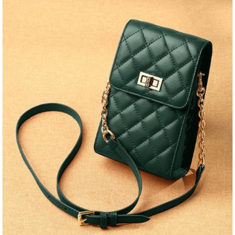 PA Dompet Pocket Tas Selempang Wanita Fashion Slingbag Rantai Tas Handphone Sling Bag hp Wanita Chacha - TF059