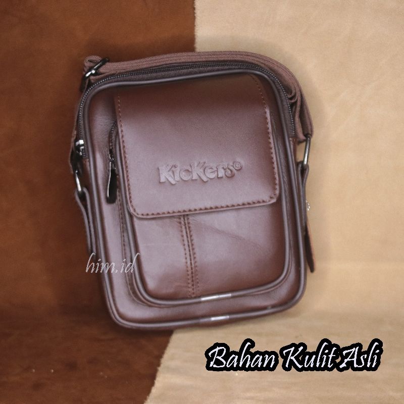 Bally tas kulit sapi asli tas selempang kulit