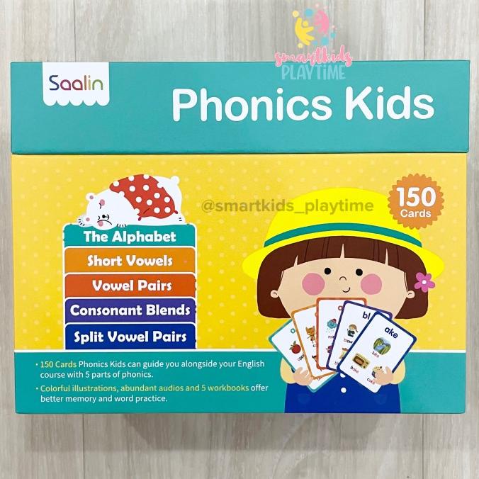 Saalin 150 Phonics Words Flash Cards Mainan Edukasi Anak
