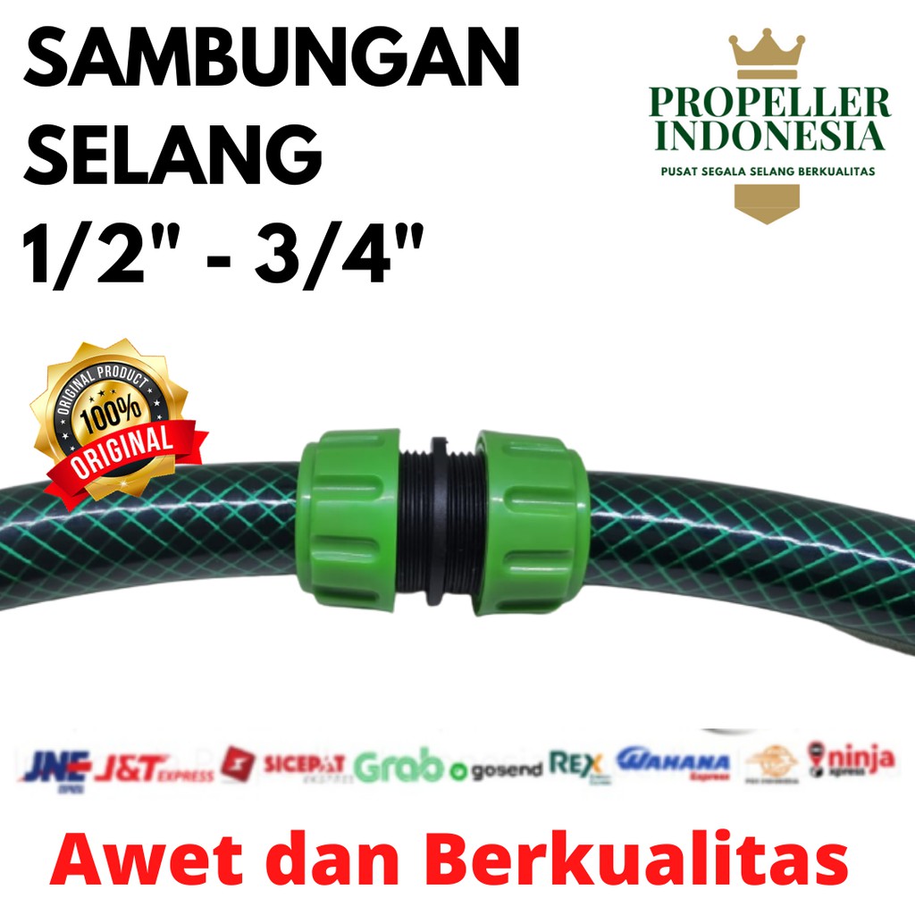 Sambungan Selang Air / Quick Connector Selang Air 1/2&quot;- 3/4&quot;