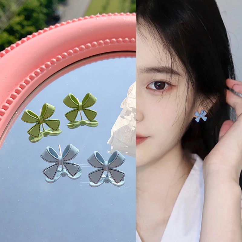 Anting Tusuk Sterling Silver 925 Model Pita Lucu Untuk Wanita