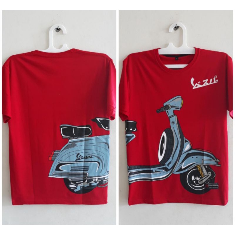 KAOS MOTOR VESPA CLASICK COMBED DISTRO