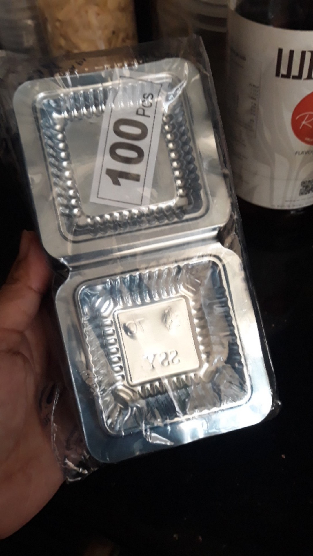 Mika Plastik Bening / Mika Kue / Mika Jajanan Pasar Food Grade Ukuran Kecil Isi 100 Pcs