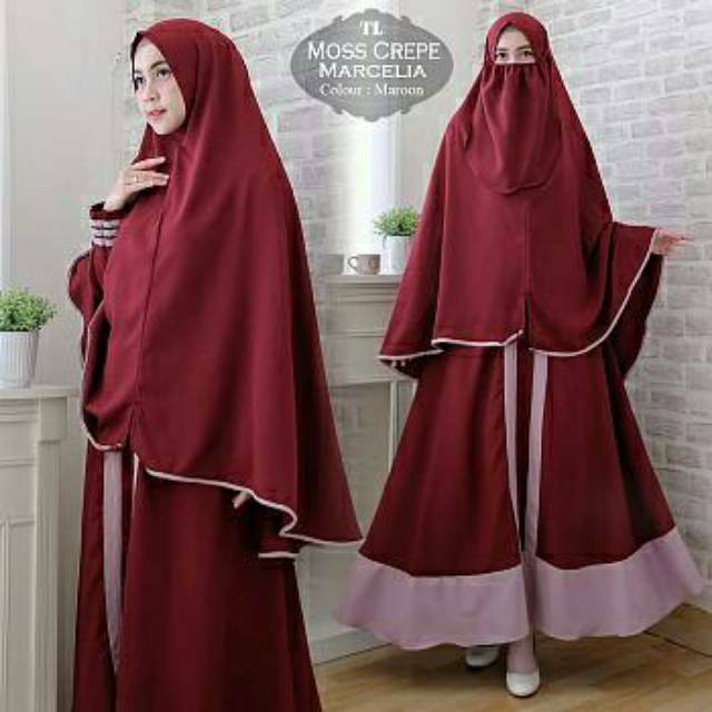 SYARI MOSCREPE MARCELIA/SYARI WANITA/SYARI MUSLIMAH/*DF