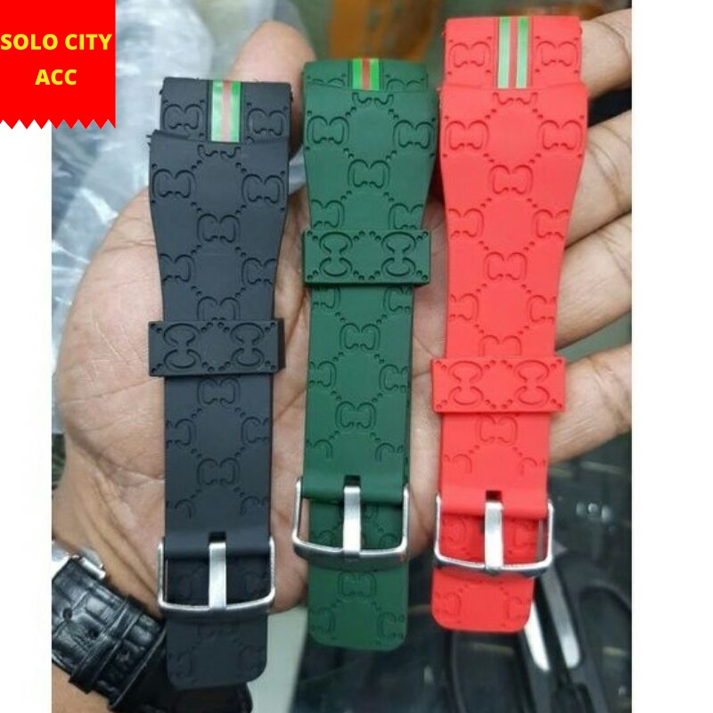 Tali Jam Tangan Gucci Rubber Strap Tali Jam Gucci