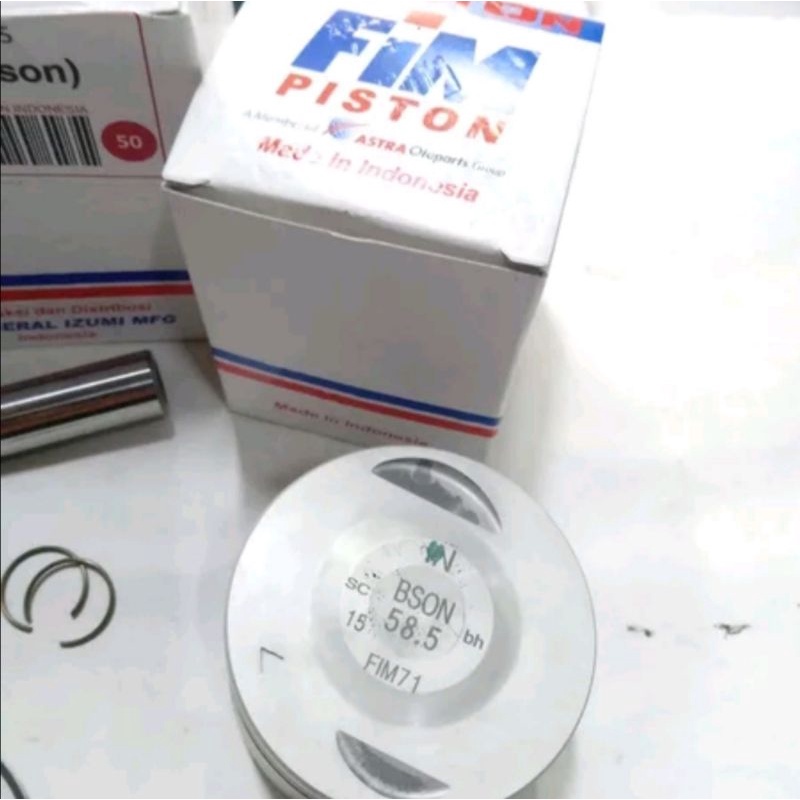 Piston seher kit byson oversize 50 original fim