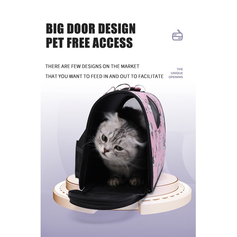 Tas Kucing Dan Hewan Pet Carrier Banyak Motif Terbaru Waterproof Pet Carrier Bag Tas Peliharaan Tas Anjing Kucing 4.9