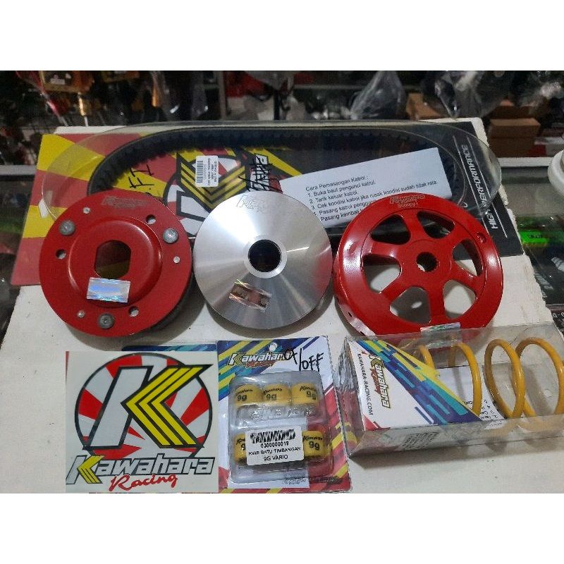 cvt beat scoopy fi 2014-2020 pully kawahara ganda rumah roller per cvt beat fi scoopy fi PAKETAN FUL