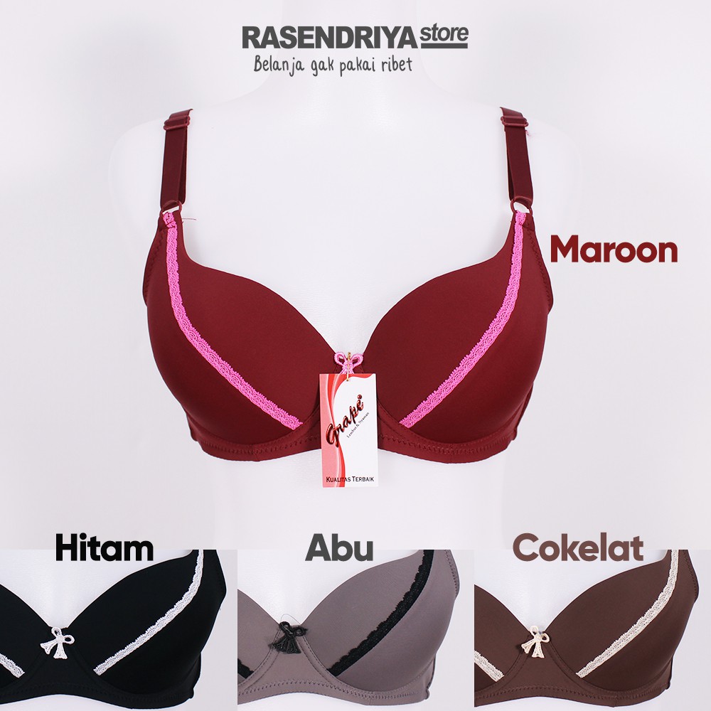 Bra Bh Fashion Grape Underwear Murah Berkualitas 0208 Shopee Indonesia