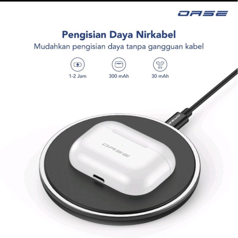 Headset Bluetooth Oase TWS Bluetooth 5.1 ANC Earphone Headset Ultra HD Audio Garansi Resmi 1tahun