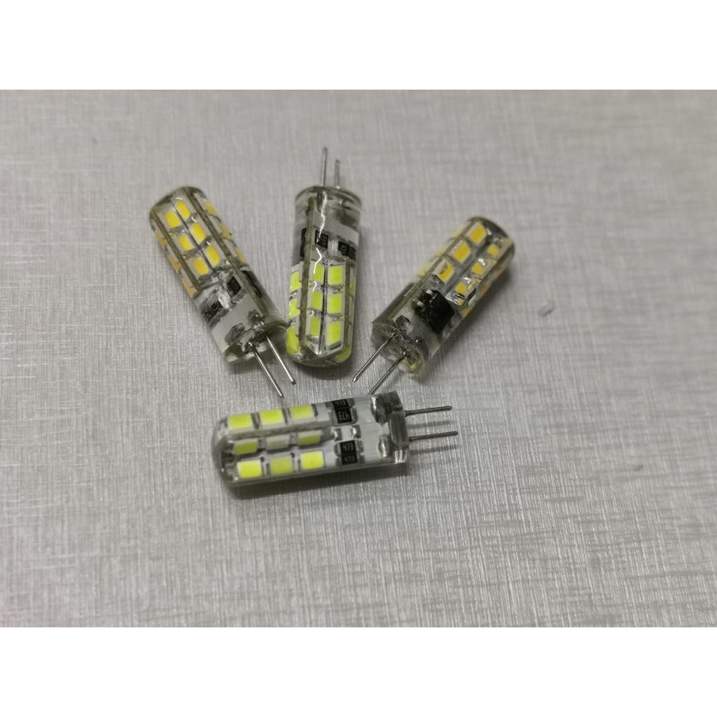 Lampu Halogen Kacang LED G4 3w 12V/220V Kaki Tusuk Bohlam