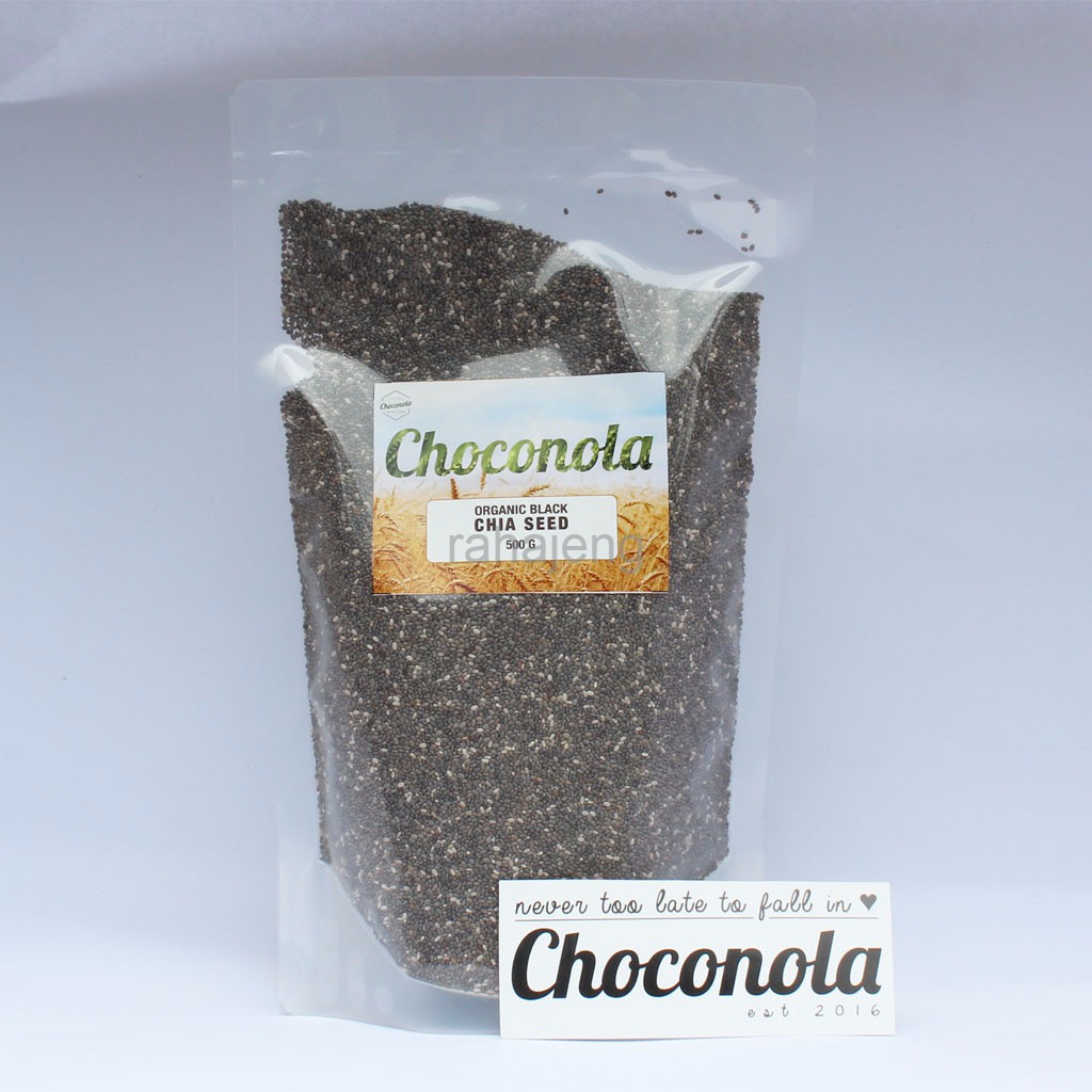 

Choconola Organic Black Chia Seed 500g (Chiaseed 500 gr gram / 500gr)