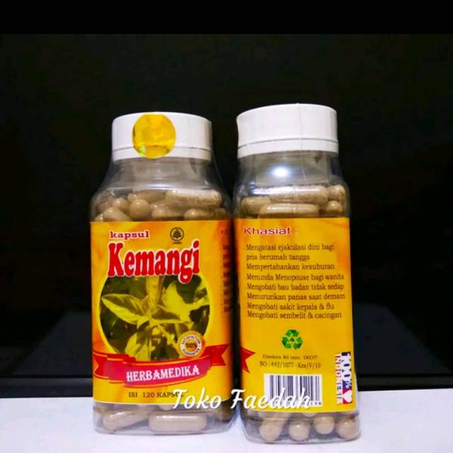 Kapsul Daun Kemangi Herbamedika isi 120 kapsul