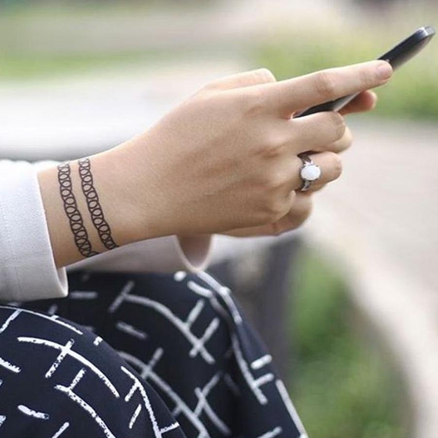 ❇ POTATOO CHOKER TATTOO Temporary Tatto Sticker ♪