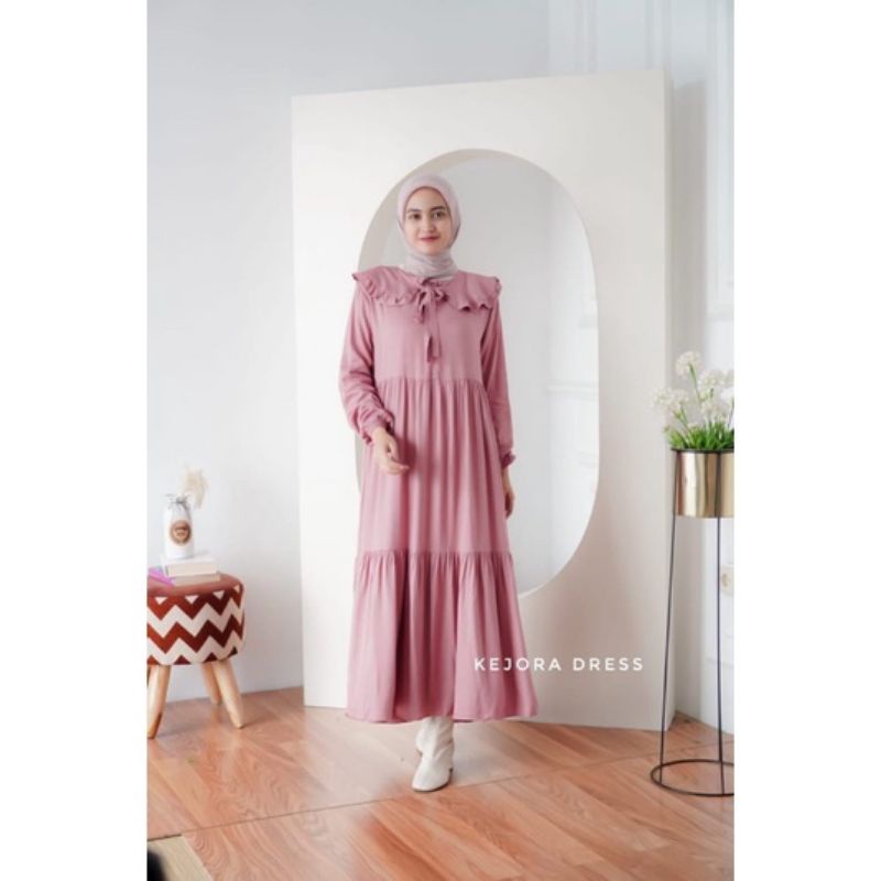 TANIA MIDI DRESS RAYON TWILL GAMIS MIDI TERLARIS