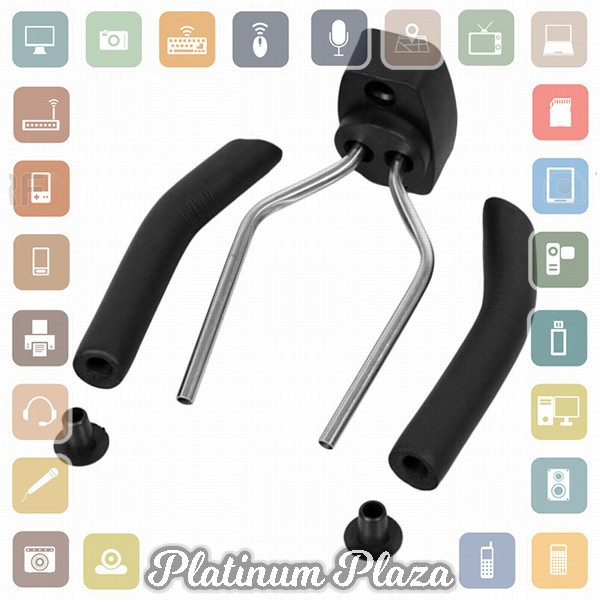 TaffSTUDIO Bracket Hook Gantungan Dinding Gitar - HK00433 - Black`11Z0CR-