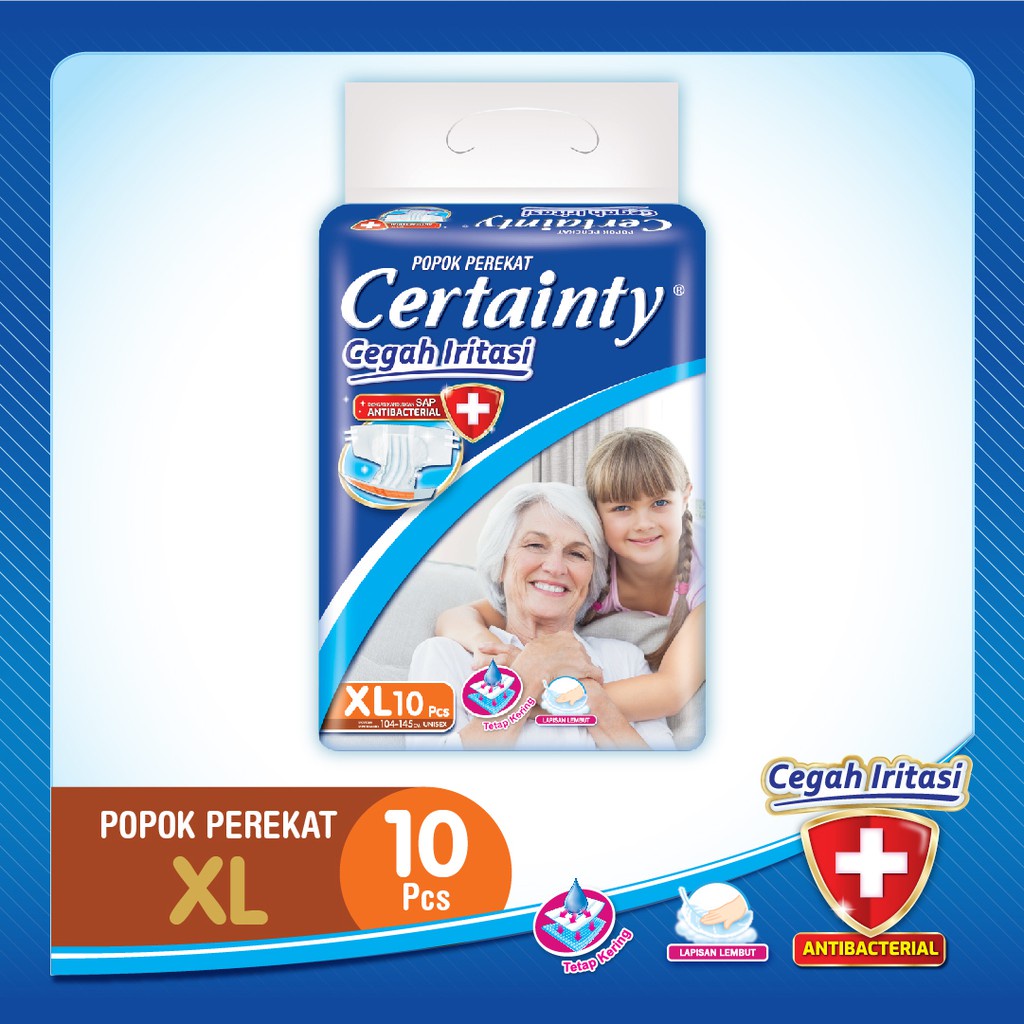 CERTAINTY POPOK PEREKAT DEWASA M10 L10 XL10