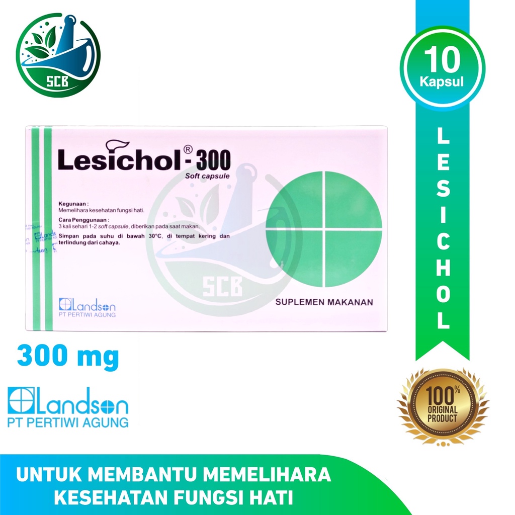 Lesichol-300 10 Kapsul - Supplement untuk memelihara fungsi hati