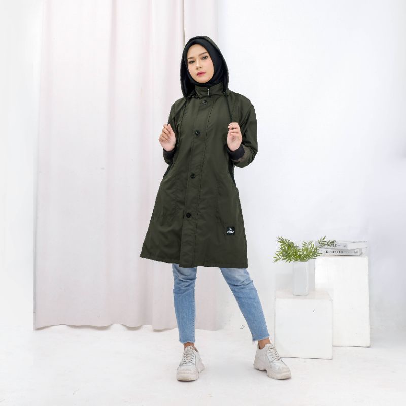 ANAPHA jacket parka muslimah jaket parka wanita jaket hijabers hijaber jaket parka panjang