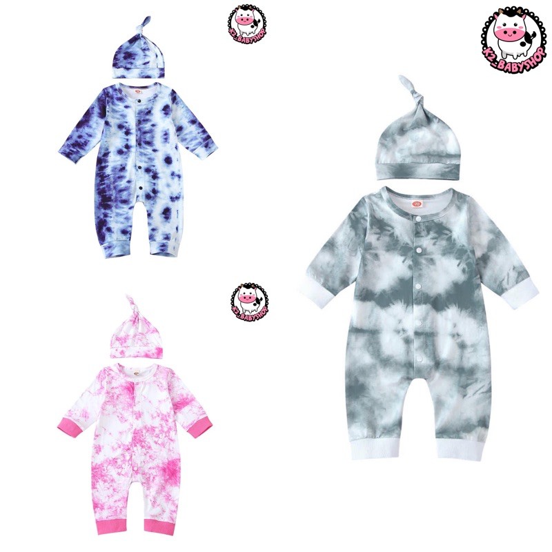 BABY K2 - Sleepsuit tie dye + topi