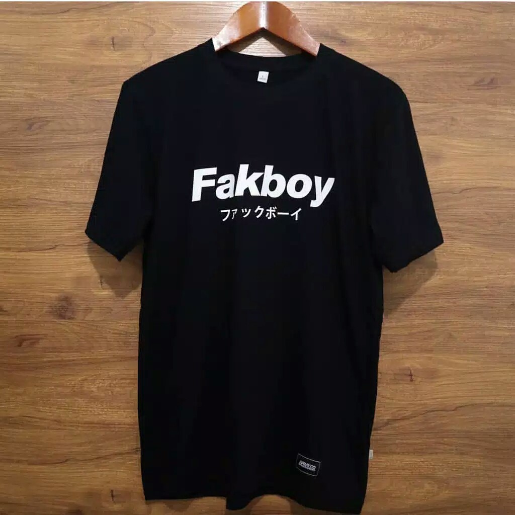 Kaos Fakboy Jepang / Baju Distro Fakboy / Kaos Unisex Fakboy Termurah