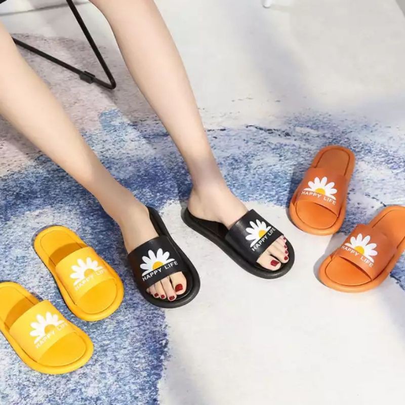 SANDAL WANITA KARAKTER HAPPY LIFE