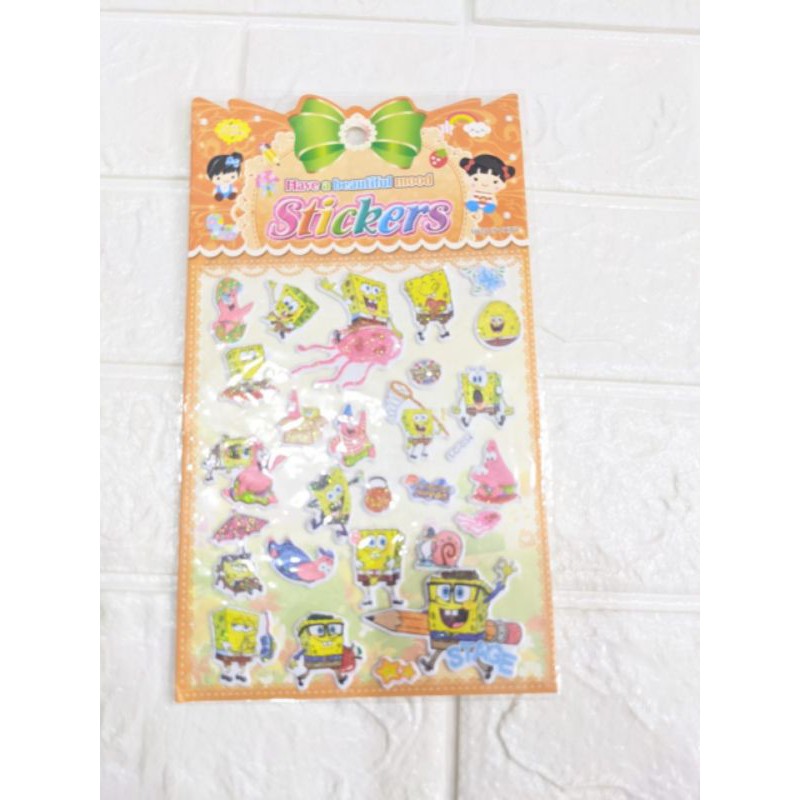 

sticker spongebob timbul