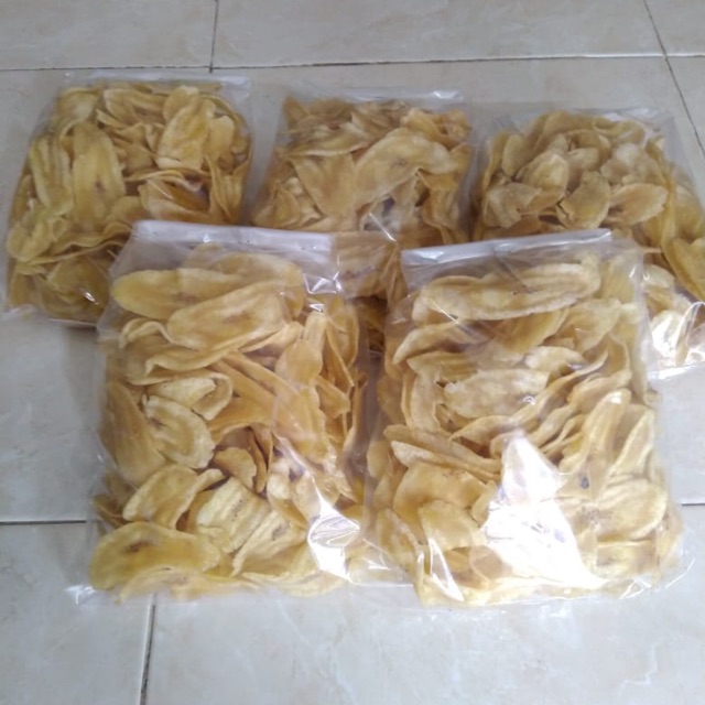 

Kripik pisang gurih homemade