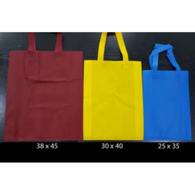 

Tas spunbond / tali / kain / nonwoven / furing / press / kantong / bag / goodie / souvenir