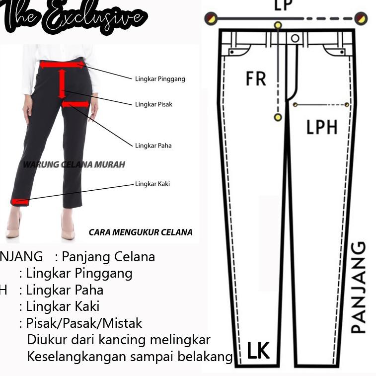 BAGGY PANTS SUPER JUMBO BIG SIZE PREMIUM BB 85 - 130 KG CELANA KERJA WANITA CELANA WANITA JUMBO (ART