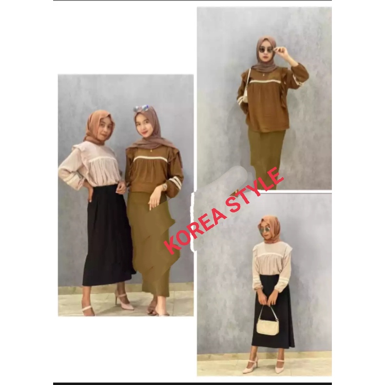 ZOLLA BLOUSE RAYON CRINGKEL | BLUS WANITA KEKINIAN TERBARU | BLUS PALING HITS | BISA COD