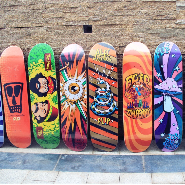 FLIP skateboard deck 31x8inch 80cm deck pro deck skateboard DoubleKICK TAIL filp Profesional Untuk Dewasa