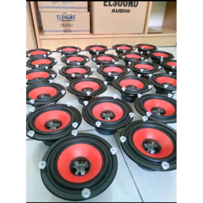 Speaker Elsound 5 Inch 80 Watt (Merah) MAGNET BESAR Speaker Audio Original