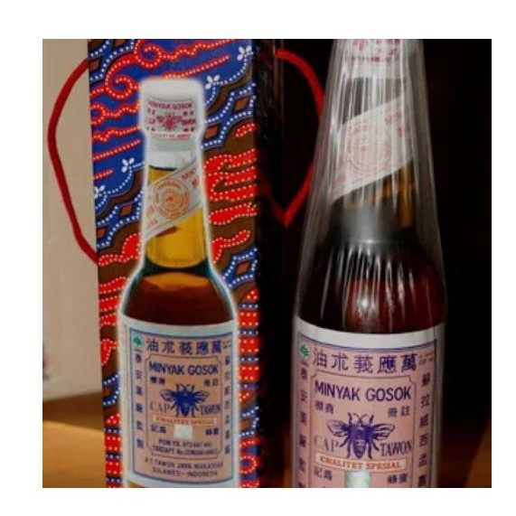 Minyak Gosok Cap Tawon Tutup Putih Asli Makasar