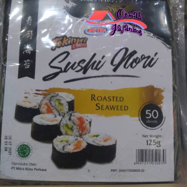 

Tokinori sushi Nori, Nori J rumput laut lembaran 50 s' Halal
