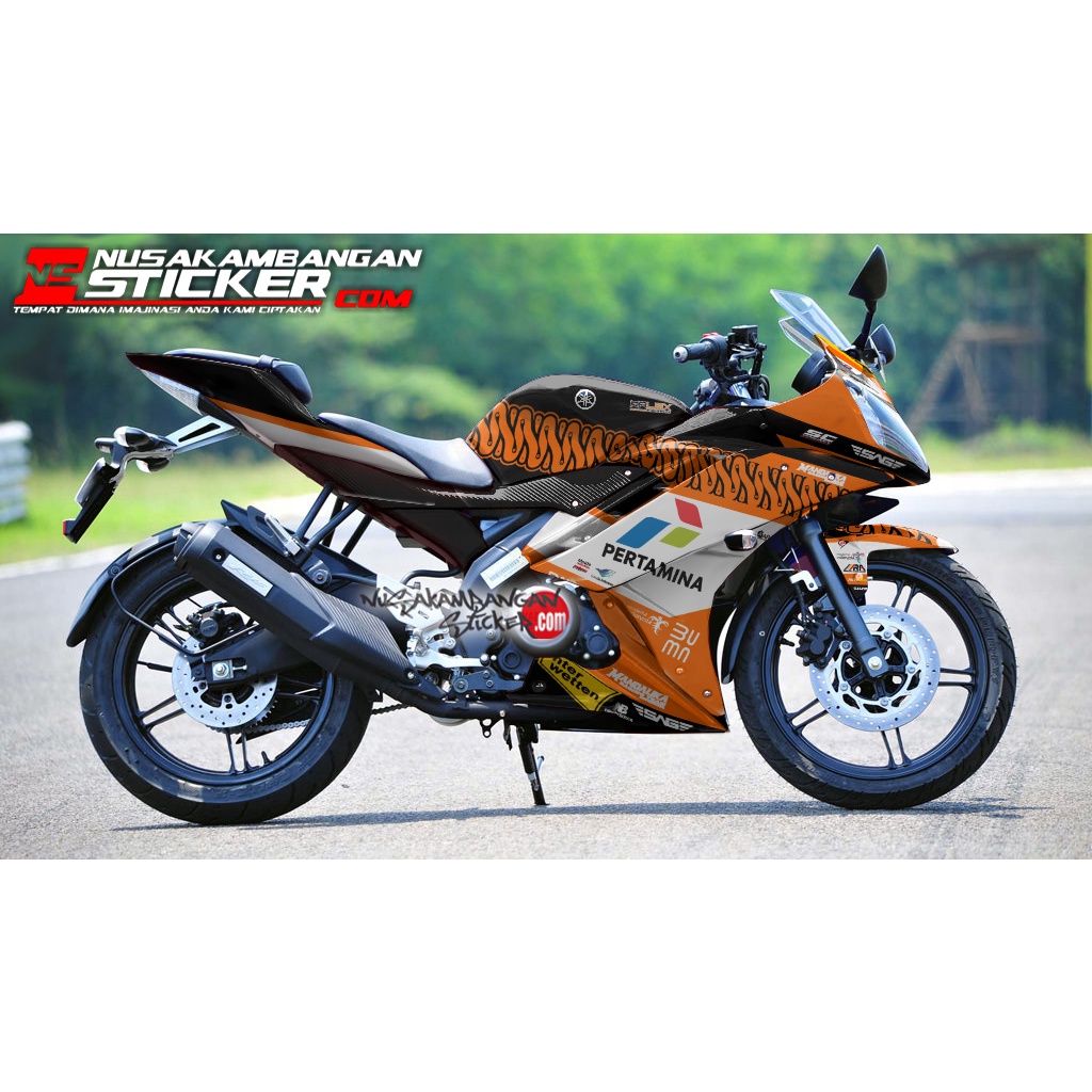 Stiker R15 V2 MANDALIKA ORANGE