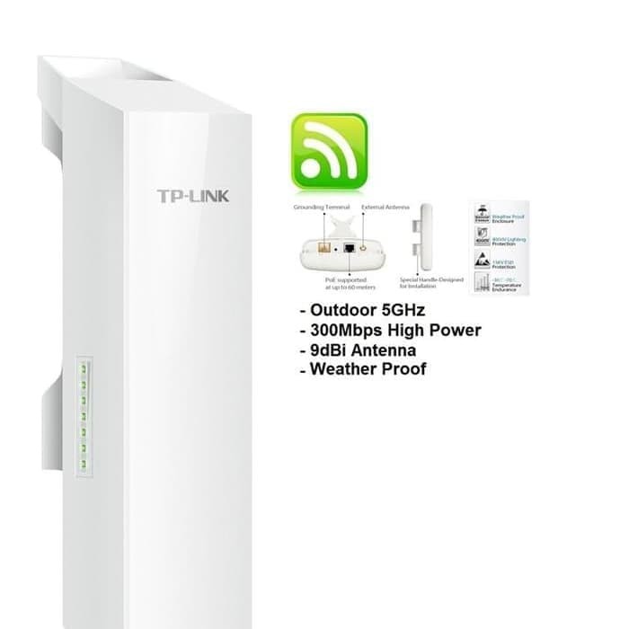 TP-LINK CPE210 - 2.4GHz 300Mbps 9dBi Outdoor CPE ACSES POIN OUTDOOR tp link 100% original