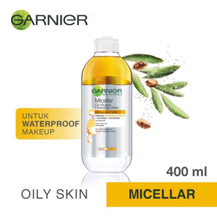 Garnier Micellar Water 400ml ( TERMURAH MERIAH ) ORIGINAL 100% ORIGINAL-BPOM