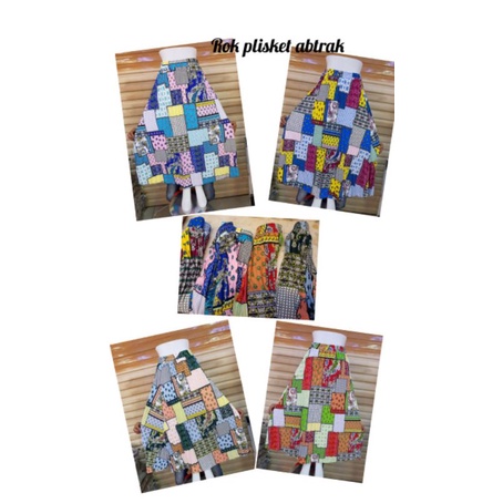 Plisket/Rok plisket Corak rok muslim/panjang/Mayung/Payung