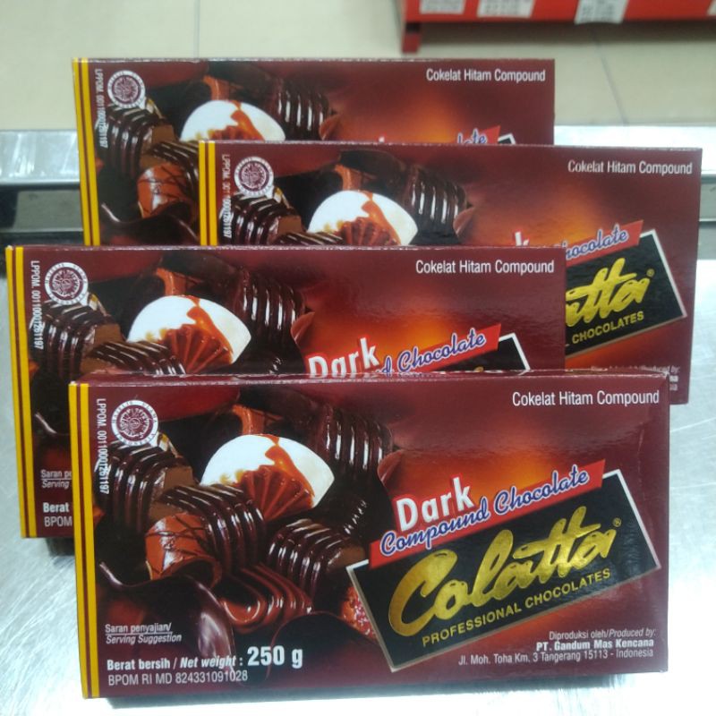 

Colatta Cokelat Compound 250 gr / Dark Chocolate White Blok / Coklat Batang / Cokelat Putih