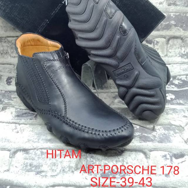 Sepatu kulit asli pria JUSTIN OTTO porsche 178