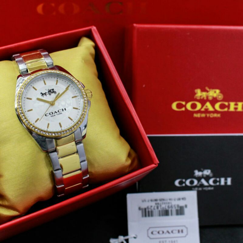 Coach Watch All Stainless Steel Original Jam Tangan Wanita Garansi Resmi